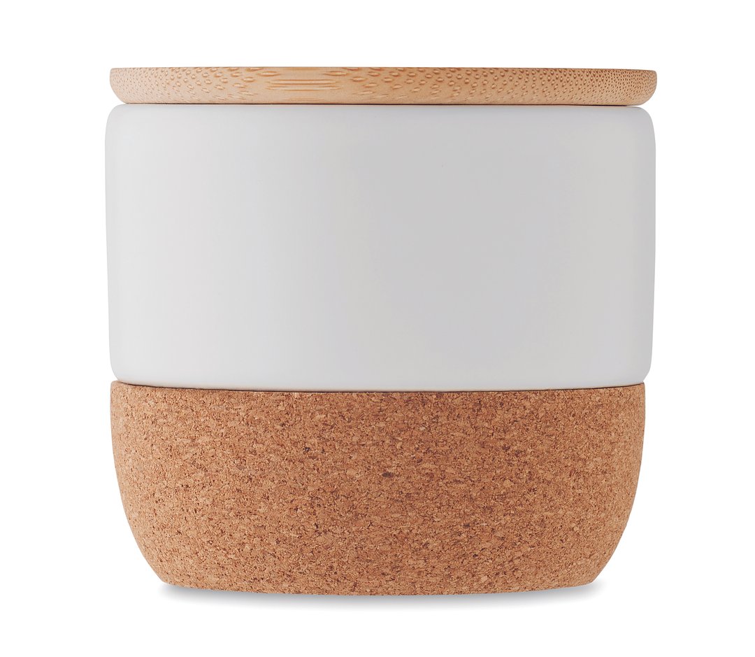 Kerze im Steinguttopf 80 g Merin