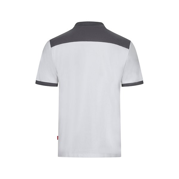 Zweifarbiges Stretch-Piqué-Poloshirt (200 g/m²) mit kurzen Ärmeln, aus Polyester (96 %) und Elastan (4 %) Duricalie