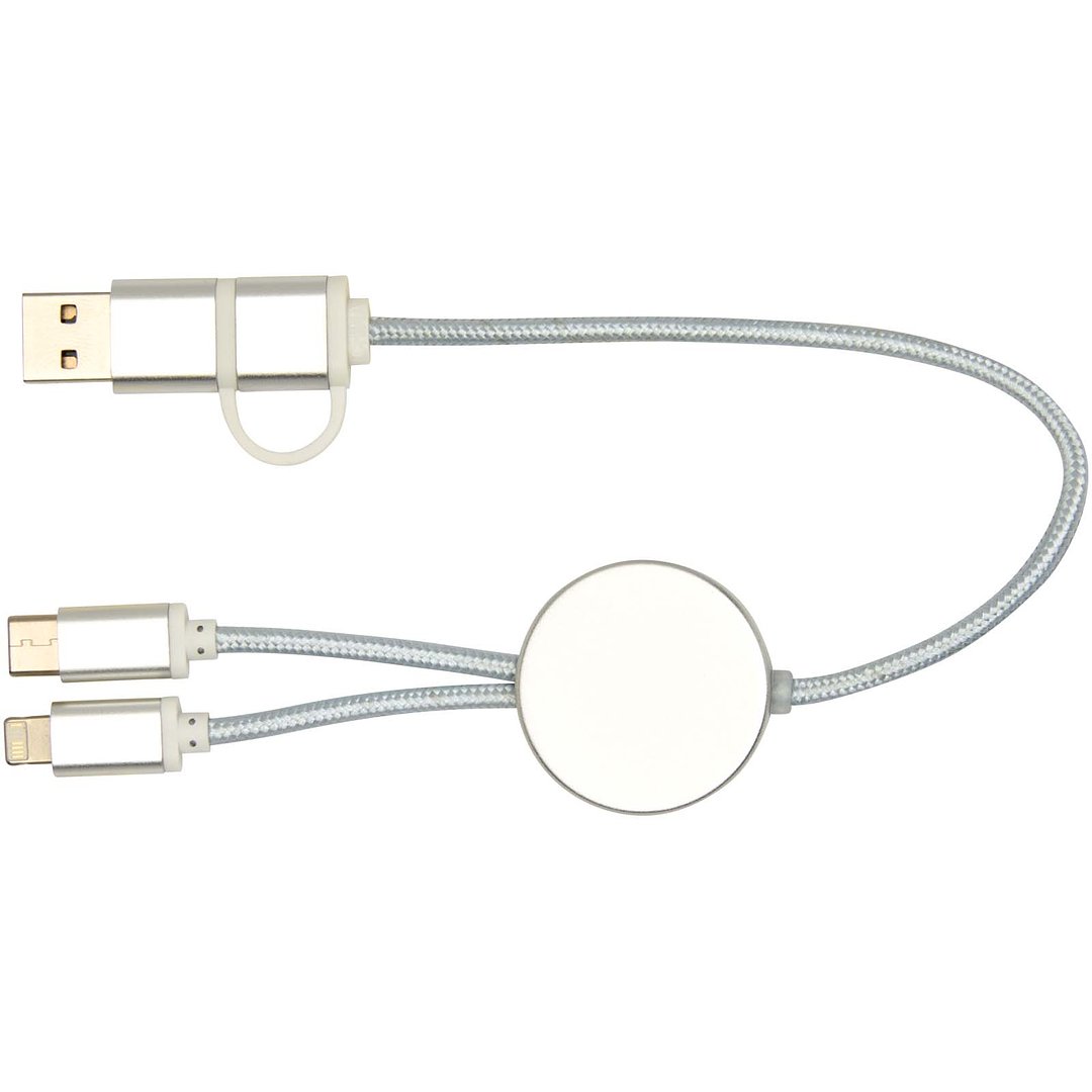 30 cm 5-in-1 Kabel aus recyceltem Kunststoff für Datenübertragung und 27W Schnellladung - Hate