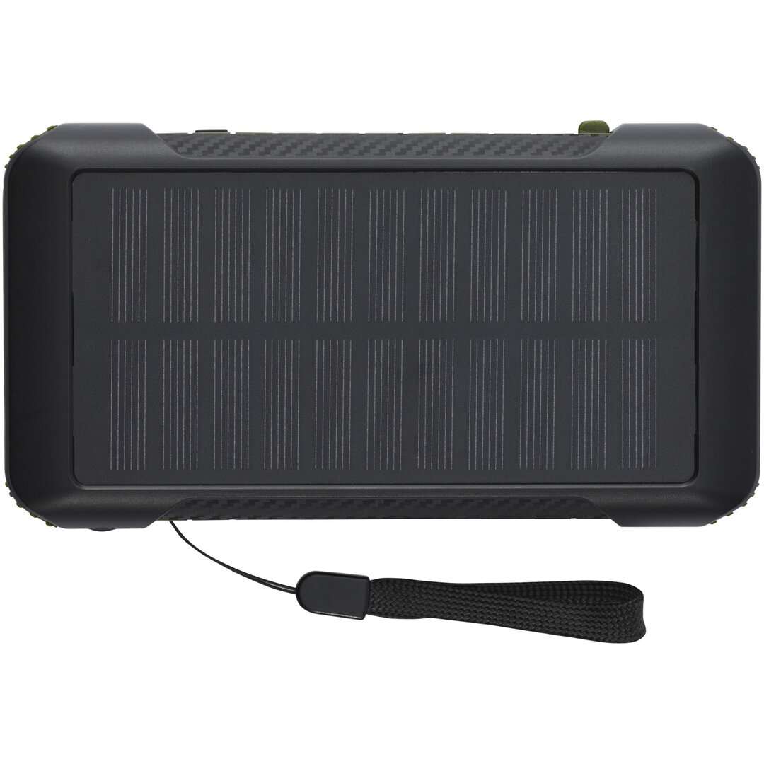 10.000 mAh Solardynamo-Powerbank aus recyceltem GRS Kunststoff - Jovico