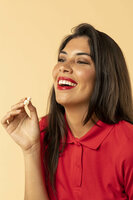 Frauen Farbe Polo-Shirt "keya"