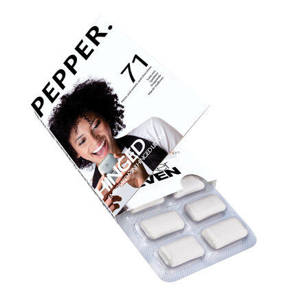 Kaugummi Blister 12er Box mit klappe bedruckt