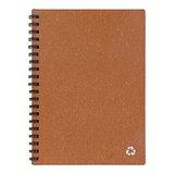 Notizbuch aus recyceltem Leder Midi Merin