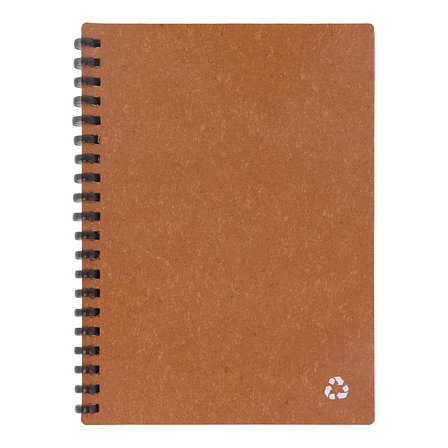 Notizbuch aus recyceltem Leder Midi Merin