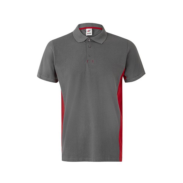 Zweifarbiges Piqué-Poloshirt (180 g/m²), kurzärmelig, aus Baumwolle (60%) und Polyester (40%) Buorli