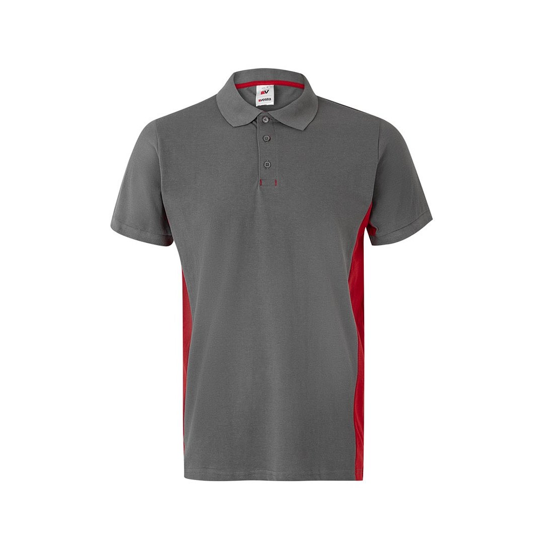 Zweifarbiges Piqué-Poloshirt (180 g/m²), kurzärmelig, aus Baumwolle (60%) und Polyester (40%) Buorli