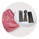 Picknick-Doppel-Fahrradtasche aus R-PET-Material Emenjan