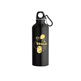 Flasche aus recyceltem Aluminium 530 mL mit Karabiner Hanrie