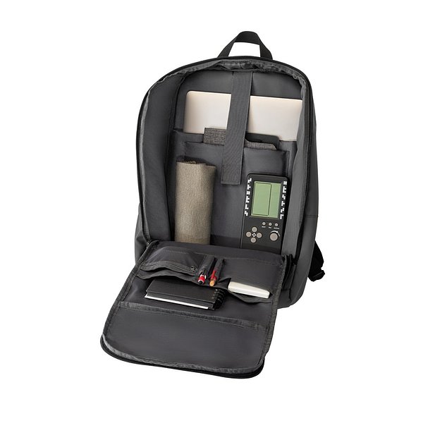 Notebook-Rucksack aus hochdichtem 600D rPET mit einer wasserabweisenden Oberfläche 16" Emmarena