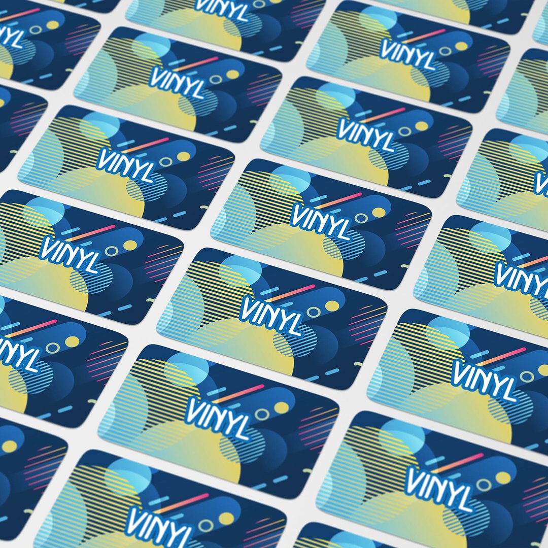 Vinyl Sticker Rechteck 20x10mm Ferina