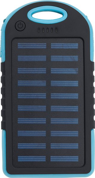 Gummierte ABS Solar-Powerbank Giannep