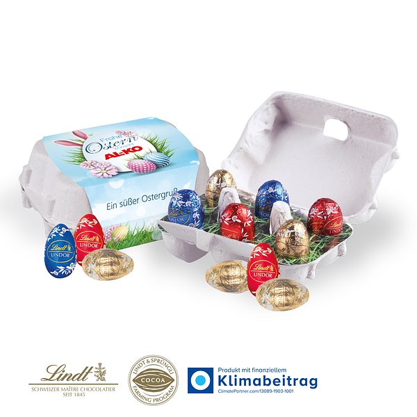Schoko-Eier 6er-Set mit Lindt Schoko-Eier
