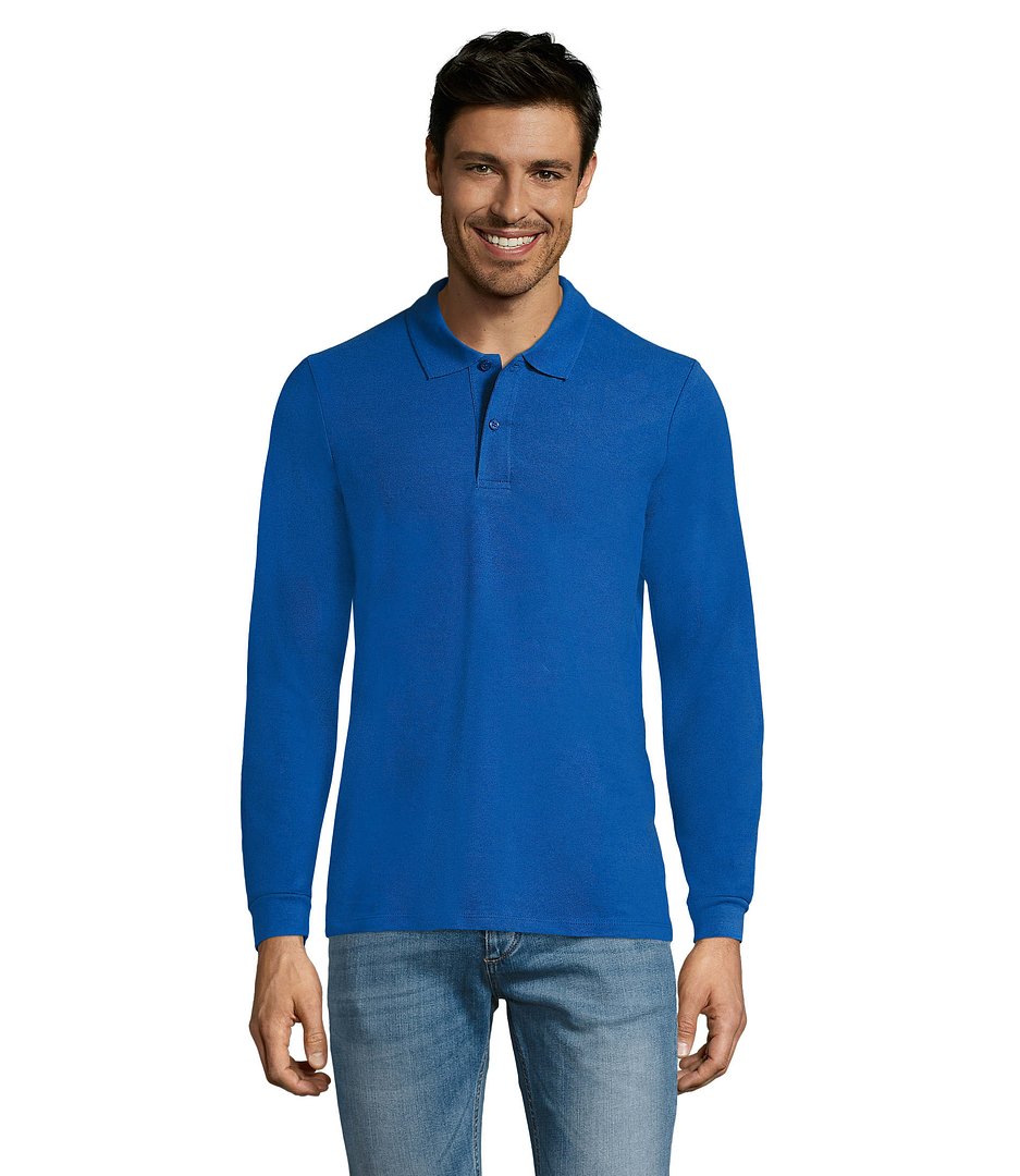 Männer Long-Sleeve Polo 180g Cilgian