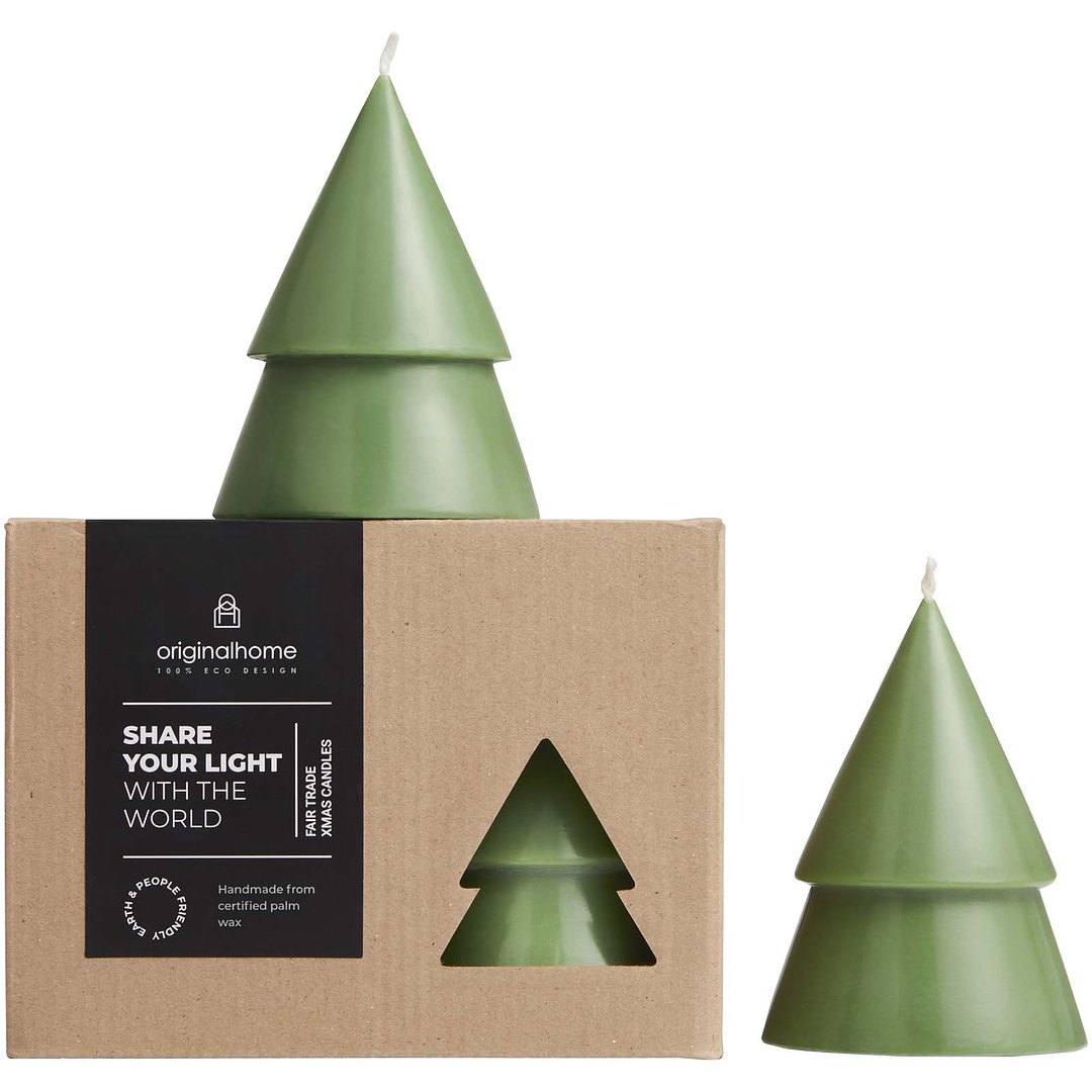 Home Matcha Weihnachtsbaum Kerze M - Nelia