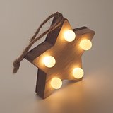 Anhänger aus Holz mit LED Giulin
