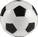 Fussball Benatht | Kunststoff | Grösse 5 | Klassisch schwarz-weiss