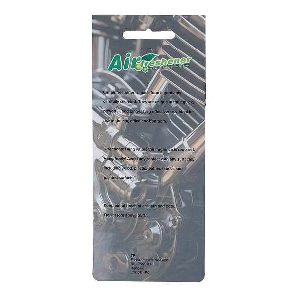 Auto-Lufterfrischer im Quadrat mit Zitronenduft Anseht