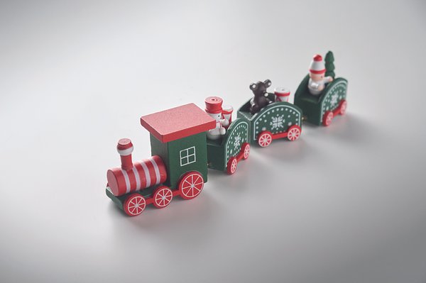 Deko-Zug aus Holz Ruelixuma