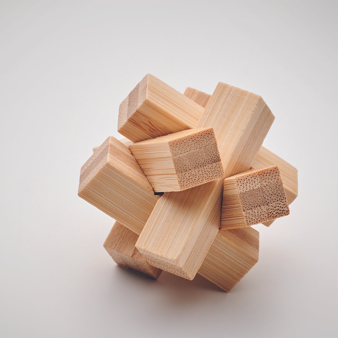 Holzpuzzle/Gehirnjogging Bambus Dumengas