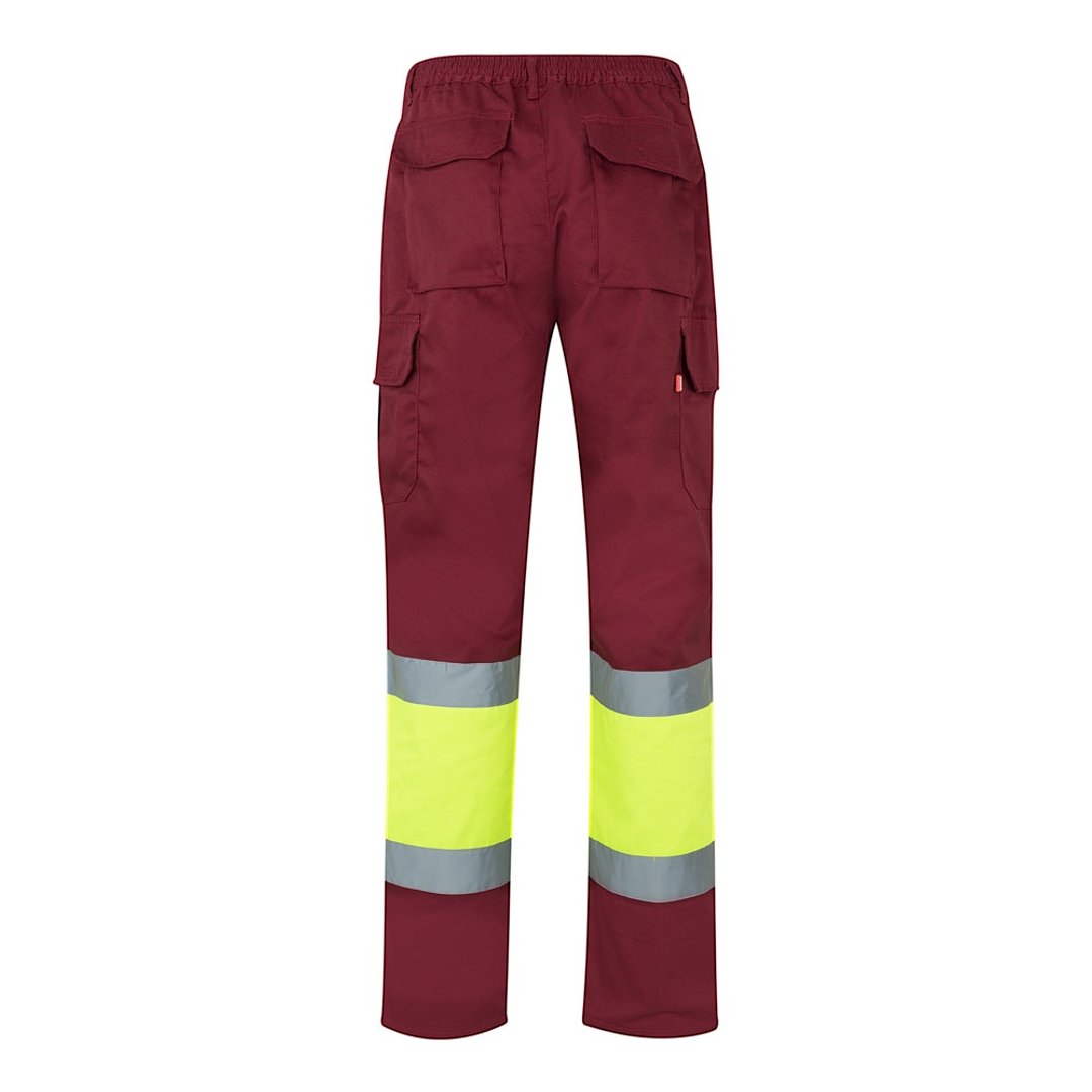 Zweifarbige Hose aus Twill (210 g/m²), gefüttert, mit mehreren Taschen, aus Baumwolle (20%) und Polyester (80%) Benina