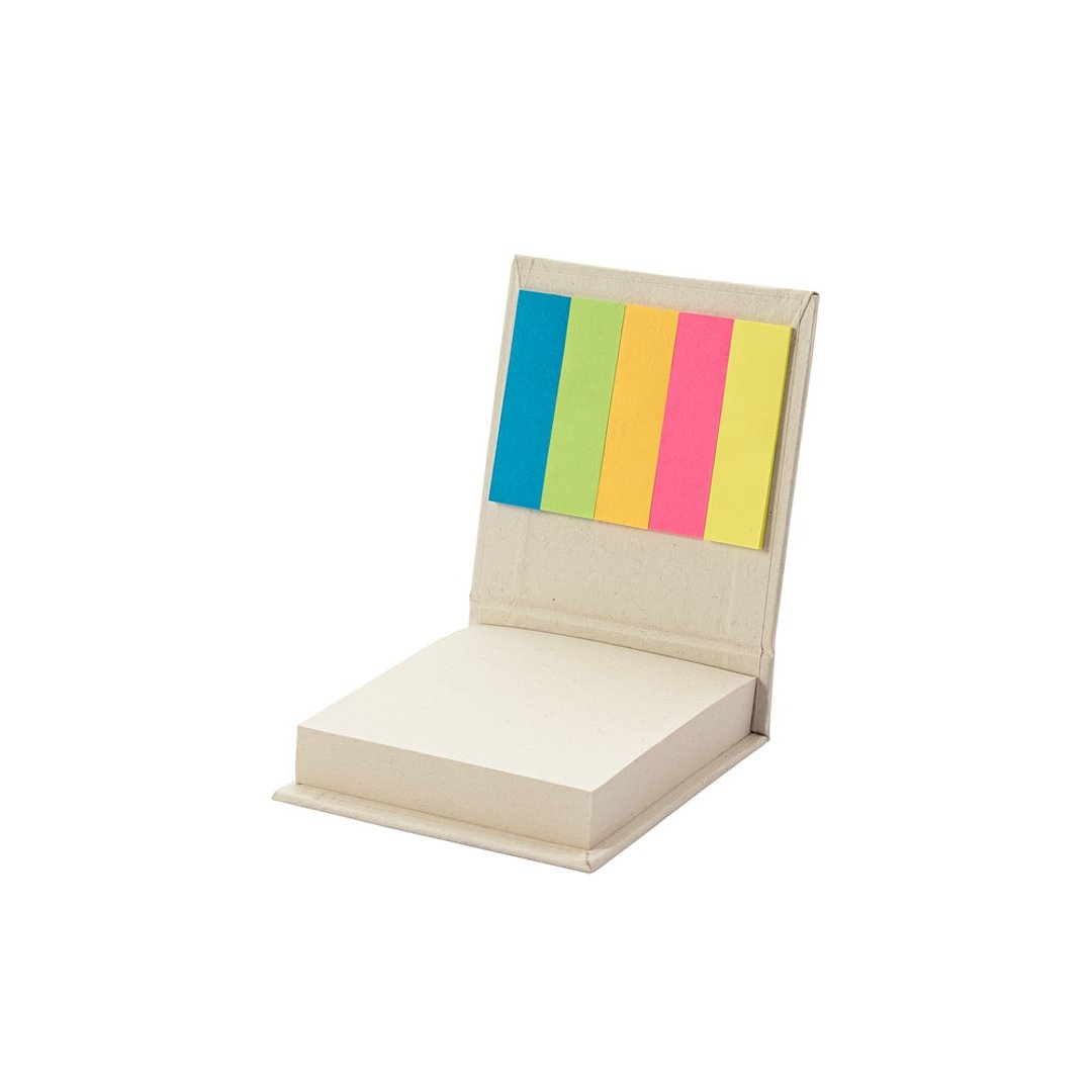 Büroset 2-in-1- aus 100 % Recyclingpapier mit 6 Haftnotizblöcken Frilli