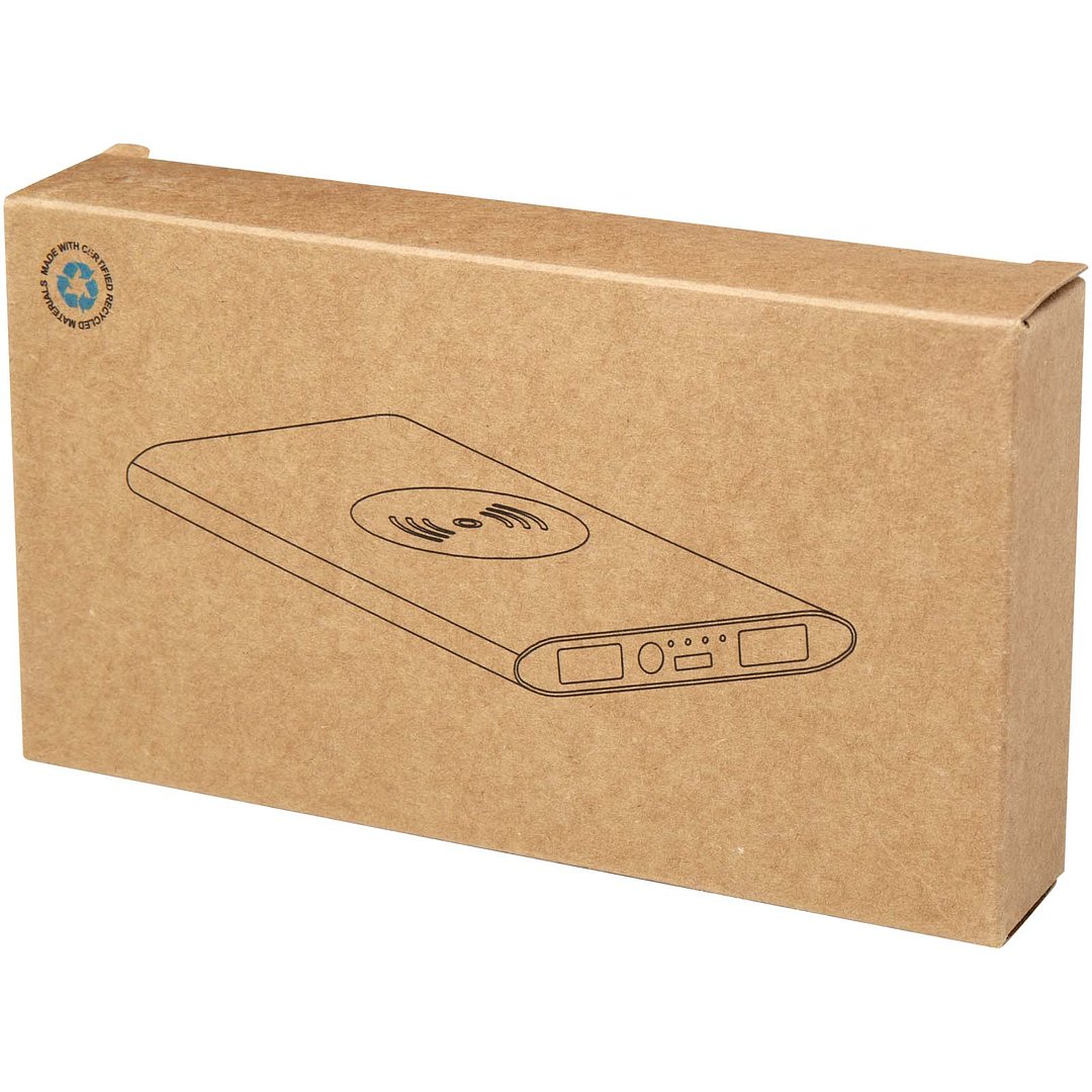 8000 mAh Typ-C kabellose Powerbank aus recyceltem Aluminium - Giama