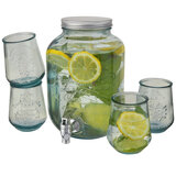 5-teiliges Set aus recyceltem Glas - Menst