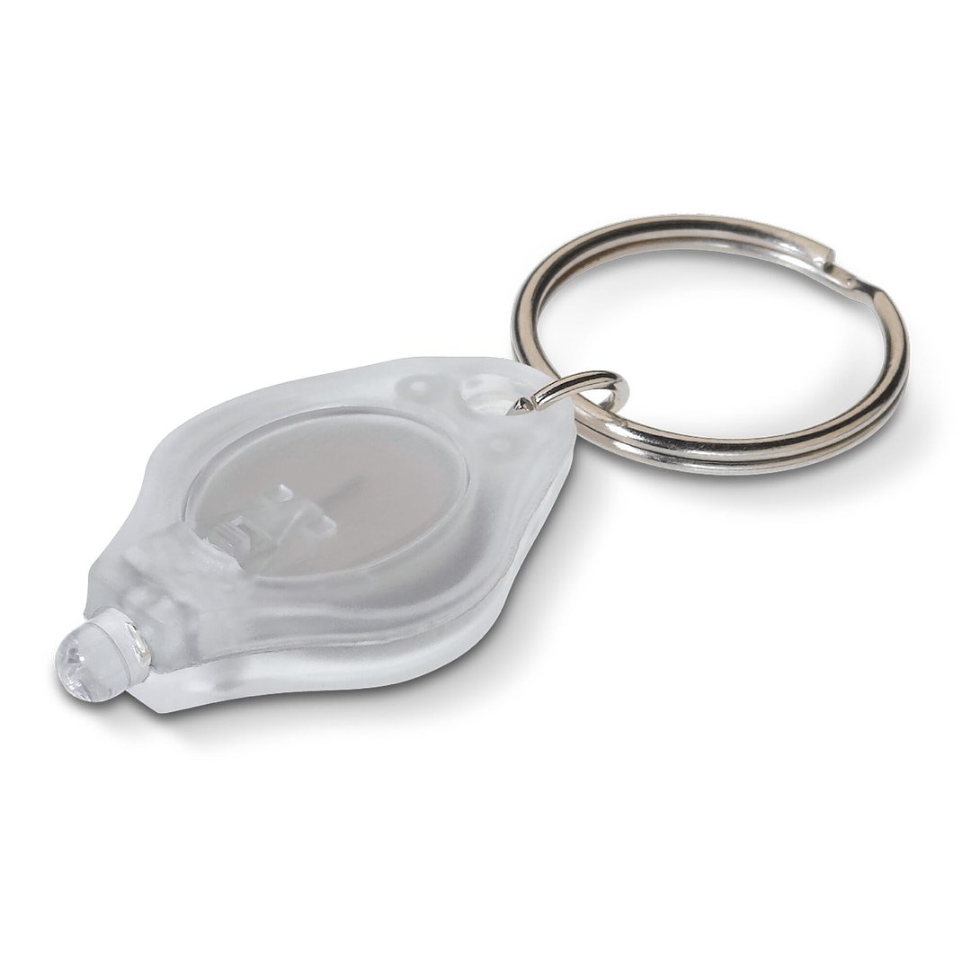 Schlüsselanhänger mit Mini-Taschenlampe Vers
