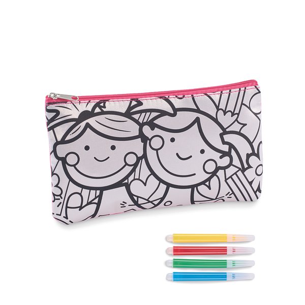 Schlampermäppchen mit Stiften Giafenian