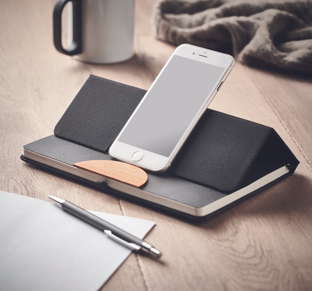 DIN A5 RPET Notizbuch, liniert Mengaull