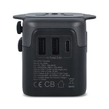 PowerPro Reiseadapter aus recyceltem Kunststoff Altina