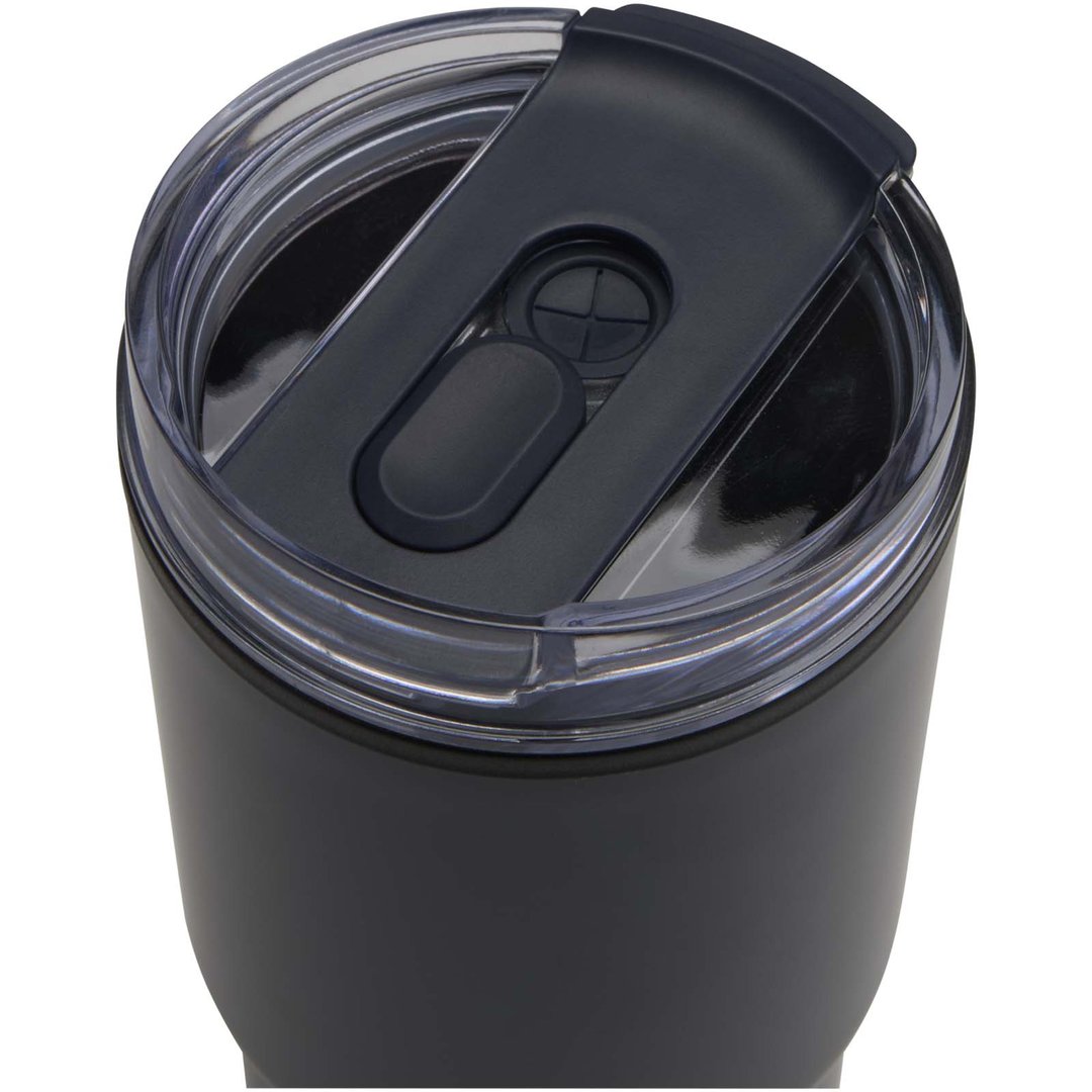 540 ml RCS Becher aus recyceltem Material, doppelwandig isoliert, mit Trinkhalm - Marlixhla
