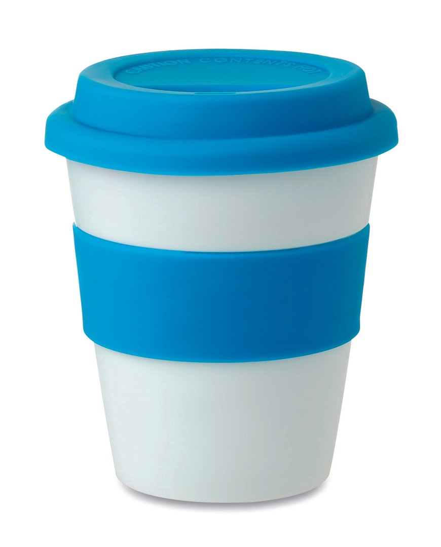 PP Becher mit Silikon-Deckel Cianiga