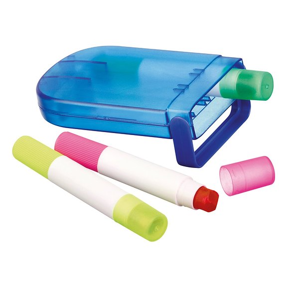 Schachtel mit 3 Wachsmalstiften Pale