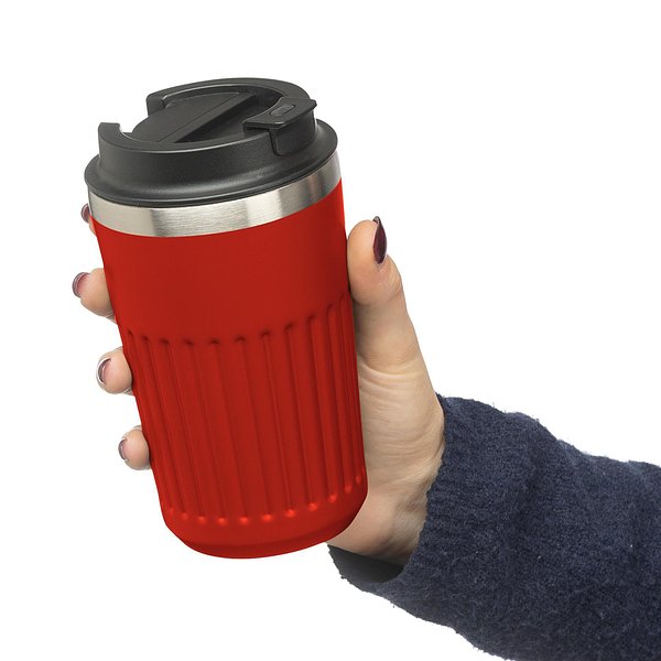 Recycelter Edelstahl-Reisebecher (400 ml) Warlep