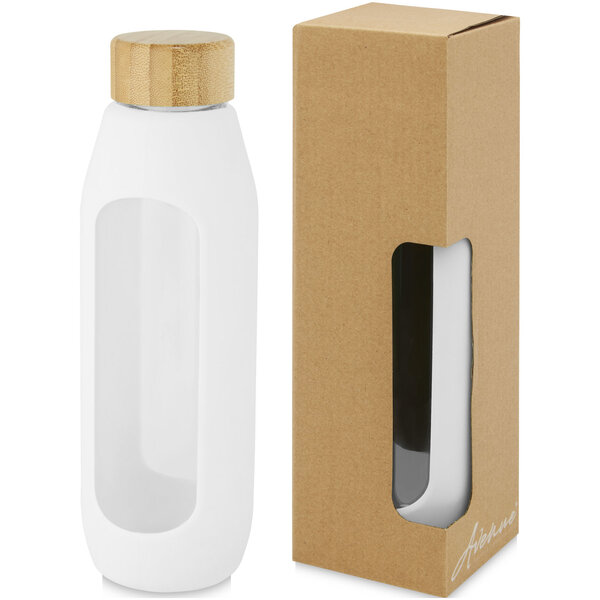 600 ml Flasche aus Borosilikatglas mit Silikongriff - Mascha
