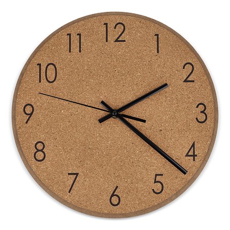 Wanduhr aus Kork Aninana