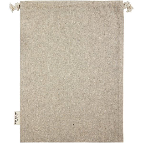 150 g/m² GRS Zuziehbeutel aus Recyclingbaumwolle gross 4 l - Betta