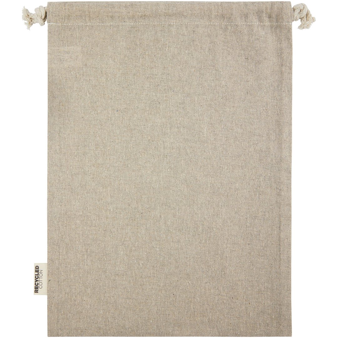 150 g/m² GRS Zuziehbeutel aus Recyclingbaumwolle gross 4 l - Betta