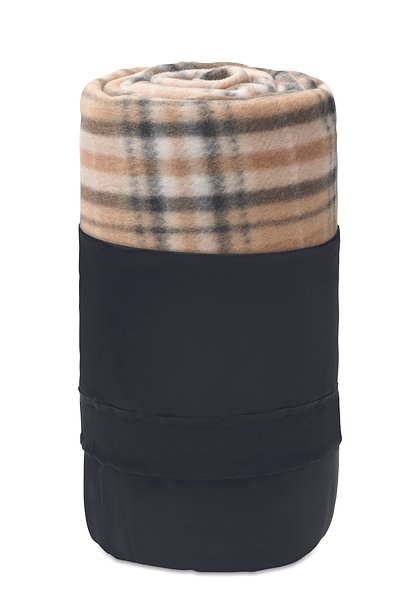 RPET Fleece-Reisedecke Karo Waltia