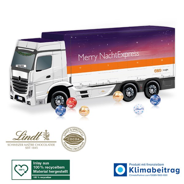 3D Adventskalender Lindt „LKW“