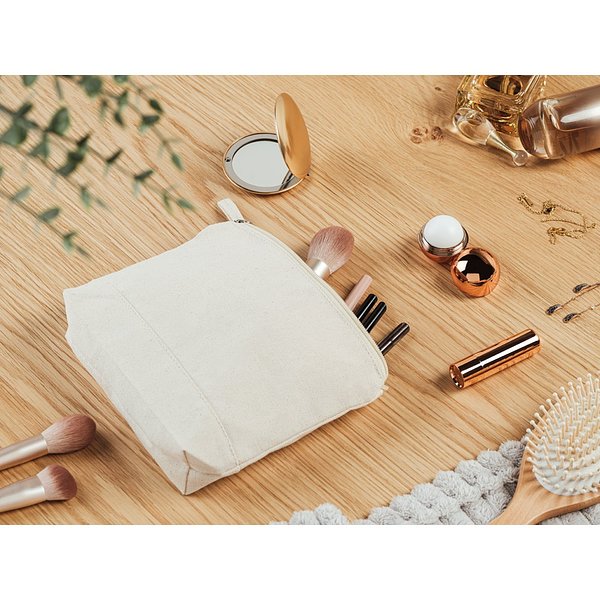 Runder doppelseitiger Aluminiumspiegel mit Magnetverschluss Alitannan