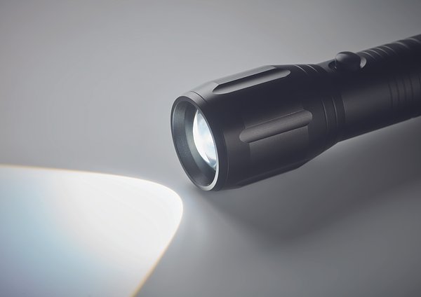 Grosse LED-Taschenlampe Alu Rudong