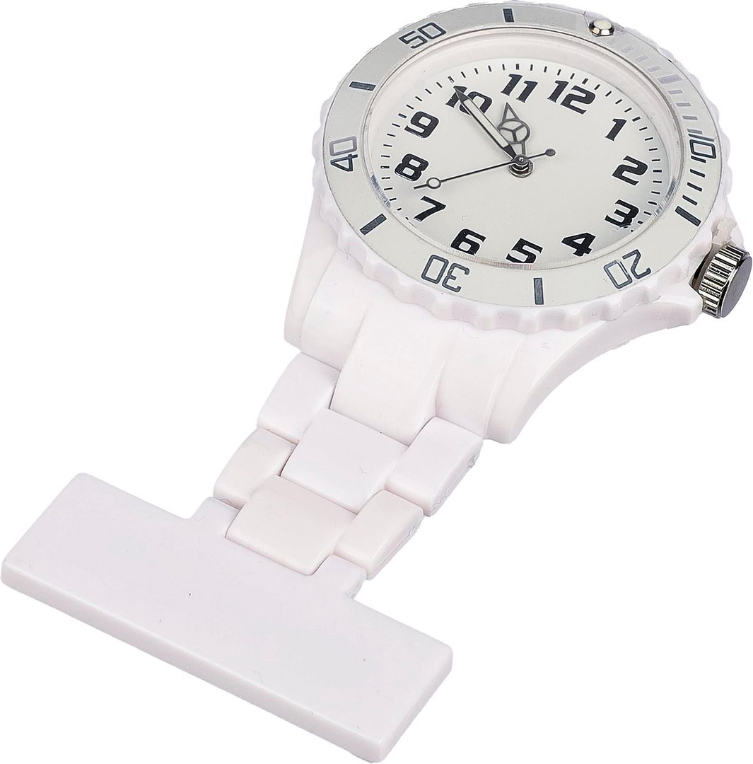 Krankenpflegeuhr Noleen | Kunststoff | Stecknadel