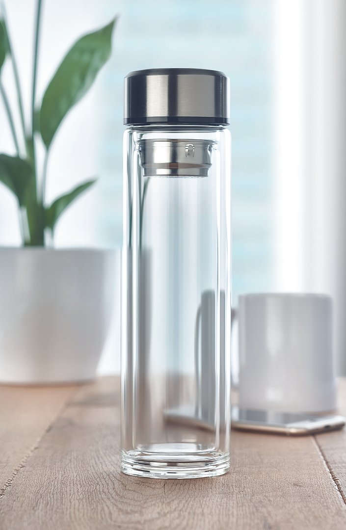 Flasche 390ml mit LED Anzeige Helvezian