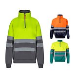 Zweifarbiges Sweatshirt (300g/m²) aus Polyester-Fleece (100%) Jongn