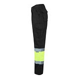 Zweifarbige Hose aus Twill (210 g/m²), gefüttert, mit mehreren Taschen, aus Baumwolle (20%) und Polyester (80%) Benina