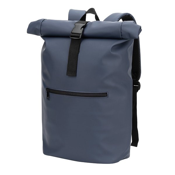 Roll-Top-Rucksack aus PU mit Laptopfach, 16“ Giamiriona