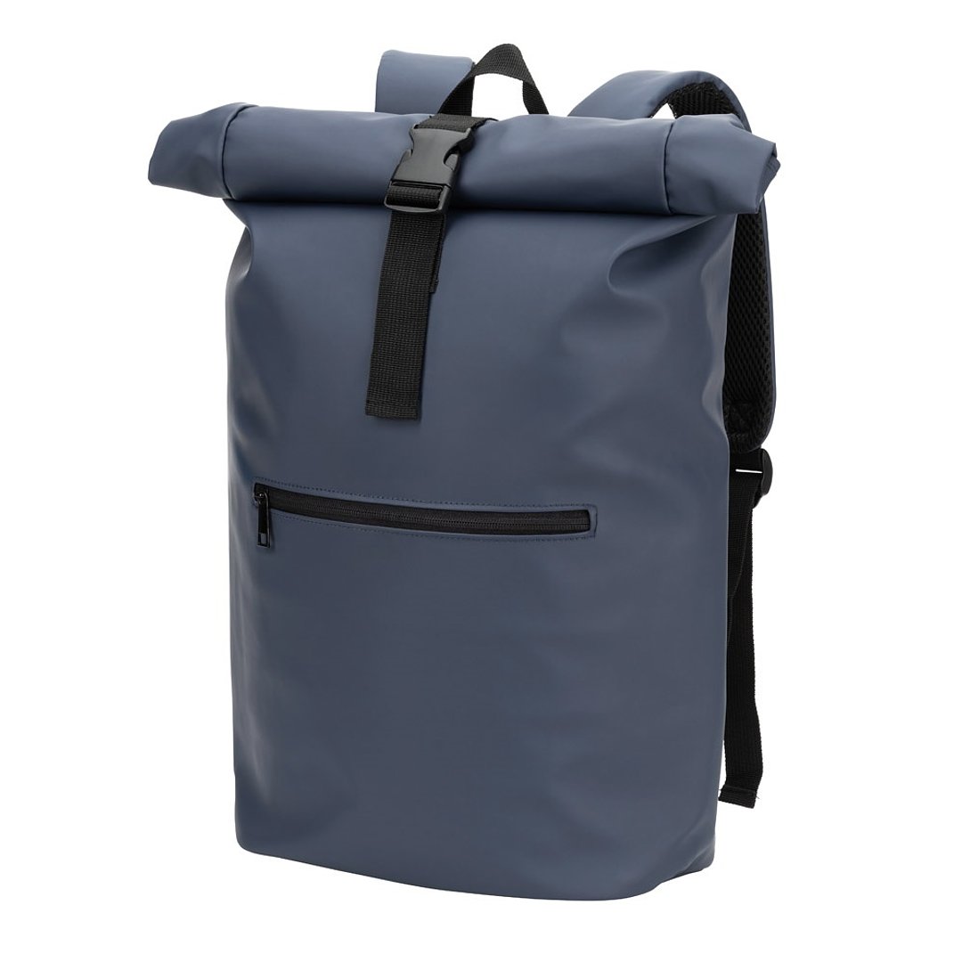 Roll-Top-Rucksack aus PU mit Laptopfach, 16“ Giamiriona