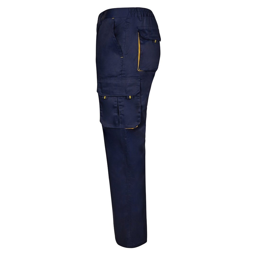 Zweifarbige Twill-Hose mit mehreren Taschen (200 g/m²), aus Baumwolle (35 %) und Polyester (65 %) Leenico